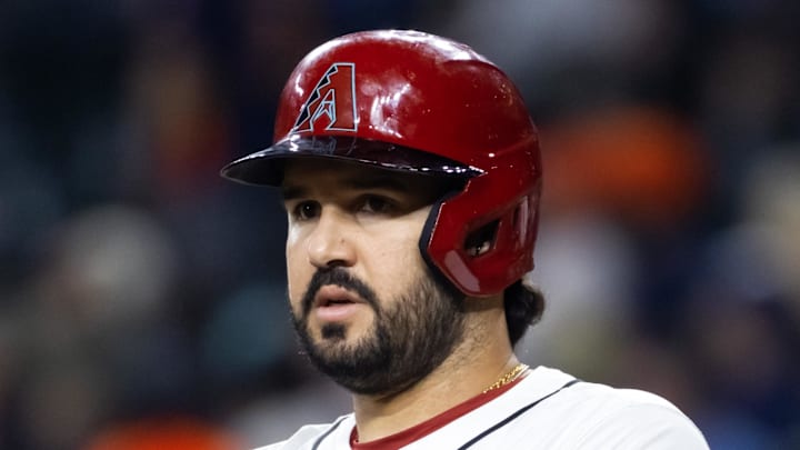 Arizona Diamondbacks designated hitter Eugenio Suarez gets ready to hit against the Houston Astros on July 22 at Chase Field.