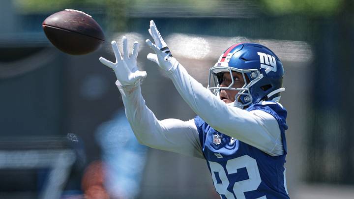 New York Giants wide receiver Calvin Austin III New York Giants wide receiver Calvin Austin III
