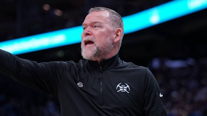 Apr 4, 2025; San Francisco, California, USA; Denver Nuggets head coach Michael Malone yells direction during a game against the Golden State Warriors in the third period at Chase Center. Mandatory Credit: David Gonzales-Imagn Images Apr 4, 2025; San Francisco, California, USA; Denver Nuggets head coach Michael Malone yells direction during a game against the Golden State Warriors in the third period at Chase Center. Mandatory Credit: David Gonzales-Imagn Images