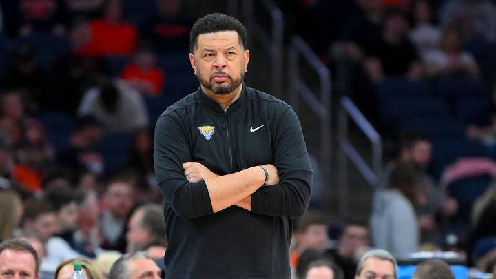 Mar 7, 2026; Syracuse, New York, USA; Pittsburgh Panthers head coach Jeff Capel III looks on during the second half against the Syracuse Orange at the JMA Wireless Dome. Mandatory Credit: Rich Barnes-Imagn Images Mar 7, 2026; Syracuse, New York, USA; Pittsburgh Panthers head coach Jeff Capel III looks on during the second half against the Syracuse Orange at the JMA Wireless Dome. Mandatory Credit: Rich Barnes-Imagn Images