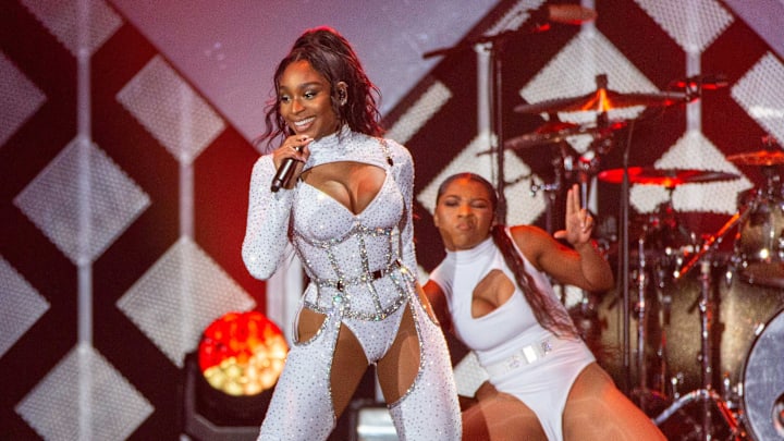 Normani Kordei performs at the iHeartRadio Jingle Ball Los Angeles held at The Forum. 