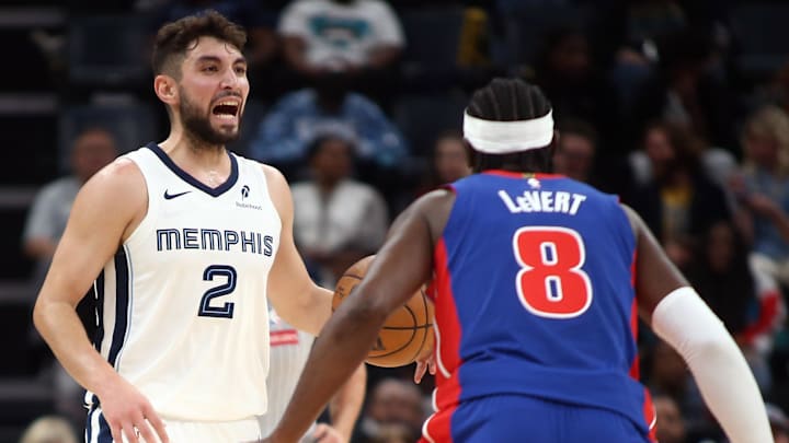 Oct 6, 2025; Memphis, Tennessee, USA; Memphis Grizzlies guard Ty Jerome (2) dribbles during the fourth quarter against the Detroit Pistons at FedExForum. Mandatory Credit: Petre Thomas-Imagn Images Oct 6, 2025; Memphis, Tennessee, USA; Memphis Grizzlies guard Ty Jerome (2) dribbles during the fourth quarter against the Detroit Pistons at FedExForum. Mandatory Credit: Petre Thomas-Imagn Images