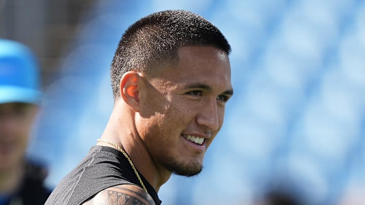 Carolina Panthers wide receiver Tetairoa McMillan 