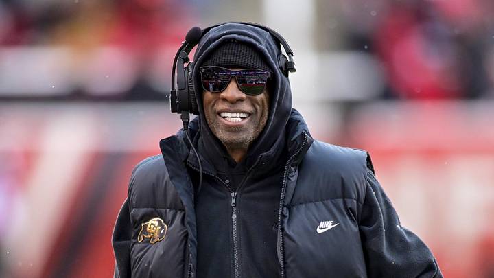 Nov 25, 2023; Salt Lake City, Utah, USA; Colorado Buffaloes head coach Deion 'Coach Prime' Sanders on the field against the Utah Utes at Rice-Eccles Stadium. Mandatory Credit: Christopher Creveling-Imagn Images Nov 25, 2023; Salt Lake City, Utah, USA; Colorado Buffaloes head coach Deion 'Coach Prime' Sanders on the field against the Utah Utes at Rice-Eccles Stadium. Mandatory Credit: Christopher Creveling-Imagn Images