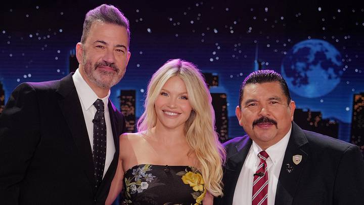 Jimmy Kimmel, Witney Carson and Guillermo Rodriguez