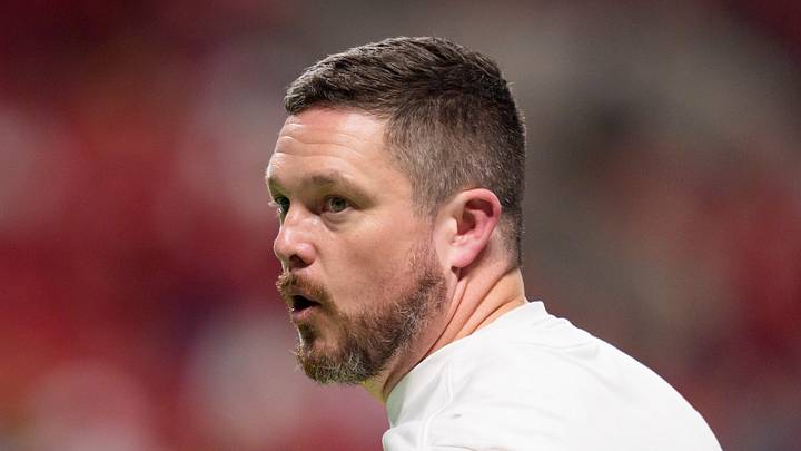 Oregon head coach Dan Lanning takes the field as the Oregon Ducks face the Indiana Hoosiers in the Peach Bowl on Jan. 9, 2026, at Mercedes-Benz Stadium in Atlanta, Georgia Oregon head coach Dan Lanning takes the field as the Oregon Ducks face the Indiana Hoosiers in the Peach Bowl on Jan. 9, 2026, at Mercedes-Benz Stadium in Atlanta, Georgia