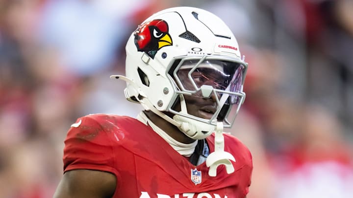 Jan 5, 2025; Glendale, Arizona, USA; Arizona Cardinals cornerback Garrett Williams (21) against the San Francisco 49ers at State Farm Stadium. Mandatory Credit: Mark J. Rebilas-Imagn Images Jan 5, 2025; Glendale, Arizona, USA; Arizona Cardinals cornerback Garrett Williams (21) against the San Francisco 49ers at State Farm Stadium. Mandatory Credit: Mark J. Rebilas-Imagn Images
