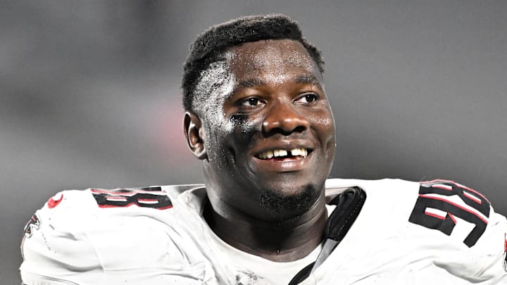 Atlanta Falcons defensive tackle Ruke Orhorhoro 