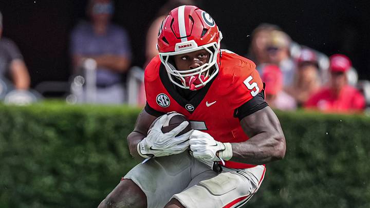 Georgia football RB Chauncey Bowens runs against Vanderbilt Georgia football RB Chauncey Bowens runs against Vanderbilt