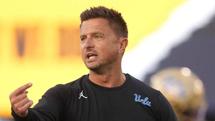 Sep 5, 2026; Berkeley, California, USA; UCLA Bruins head coach Bob Chesney before the game against the California Golden Bears at California Memorial Stadium. Mandatory Credit: Darren Yamashita-Imagn Images Sep 5, 2026; Berkeley, California, USA; UCLA Bruins head coach Bob Chesney before the game against the California Golden Bears at California Memorial Stadium. Mandatory Credit: Darren Yamashita-Imagn Images