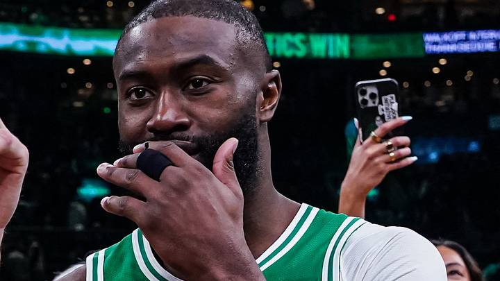 Mar 18, 2026; Boston, Massachusetts, USA; Boston Celtics guard Jaylen Brown (7) and guard Payton Pritchard (11) talk with Golden State Warriors center Kristaps Porzingis (7) after the game at TD Garden. Mandatory Credit: David Butler II-Imagn Images Mar 18, 2026; Boston, Massachusetts, USA; Boston Celtics guard Jaylen Brown (7) and guard Payton Pritchard (11) talk with Golden State Warriors center Kristaps Porzingis (7) after the game at TD Garden. Mandatory Credit: David Butler II-Imagn Images