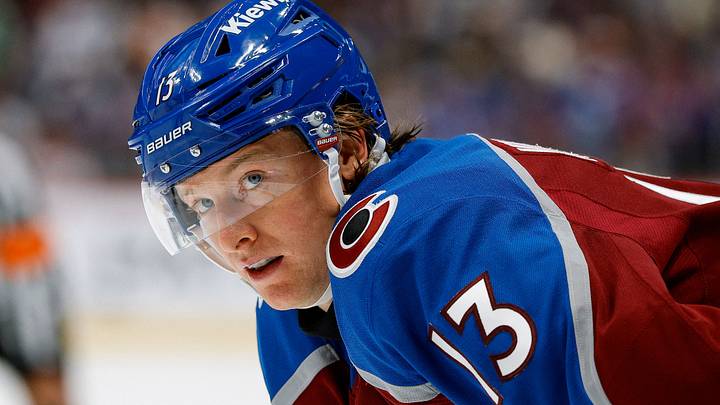 Sep 30, 2026; Denver, Colorado, USA; Colorado Avalanche right wing T.J. Hughes (13) in the second period against the Los Angeles Kings at Ball Arena. Mandatory Credit: Isaiah J. Downing-Imagn Images Sep 30, 2026; Denver, Colorado, USA; Colorado Avalanche right wing T.J. Hughes (13) in the second period against the Los Angeles Kings at Ball Arena. Mandatory Credit: Isaiah J. Downing-Imagn Images