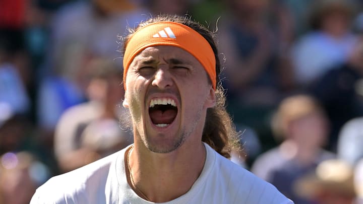 Alexander Zverev celebrates