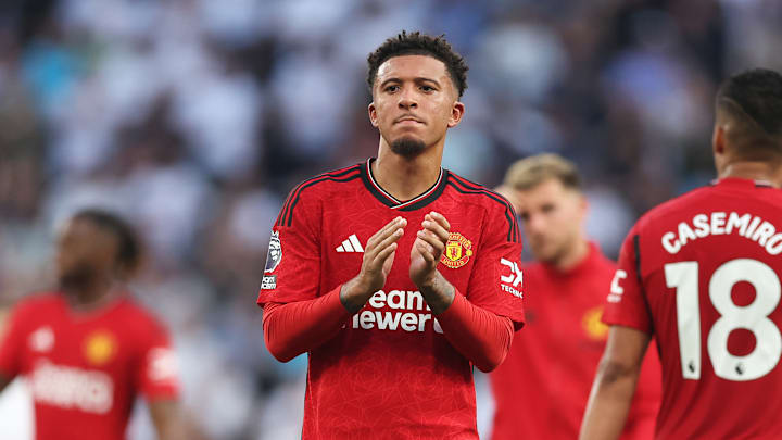 O último jogo que Sancho participou antes de ser suspenso do time foi em 26 de agosto contra o Nottingham Forest, na 3ª rodada da Premier League O último jogo que Sancho participou antes de ser suspenso do time foi em 26 de agosto contra o Nottingham Forest, na 3ª rodada da Premier League