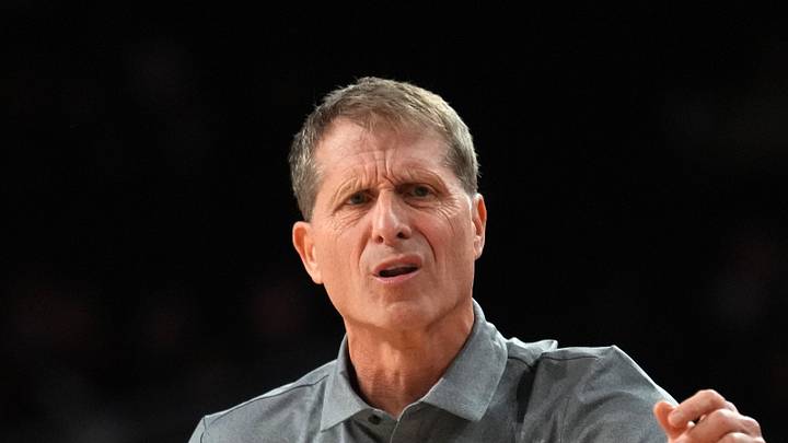 Feb 21, 2026; Los Angeles, California, USA; Southern California Trojans head coach Eric Musselman reacts against the Oregon Ducks in the second half at Galen Center. Mandatory Credit: Kirby Lee-Imagn Images