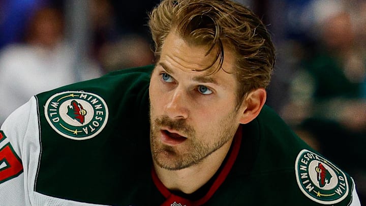 Feb 26, 2026; Denver, Colorado, USA; Minnesota Wild left wing Marcus Foligno (17) before the game against the Colorado Avalanche at Ball Arena. Mandatory Credit: Isaiah J. Downing-Imagn Images Feb 26, 2026; Denver, Colorado, USA; Minnesota Wild left wing Marcus Foligno (17) before the game against the Colorado Avalanche at Ball Arena. Mandatory Credit: Isaiah J. Downing-Imagn Images