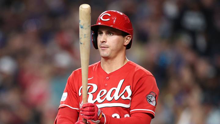 Cincinnati Reds outfielder JJ Bleday (22) looks off