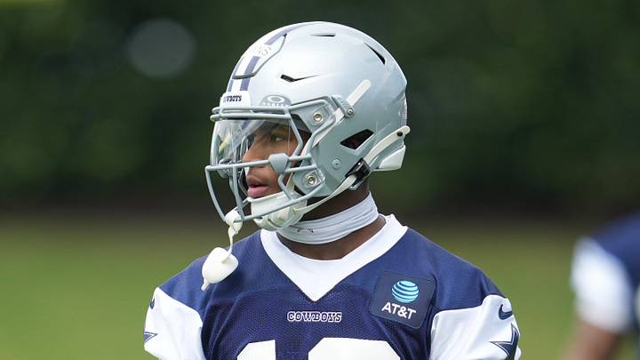Dallas Cowboys safety Caleb Downs (18) Dallas Cowboys safety Caleb Downs (18)