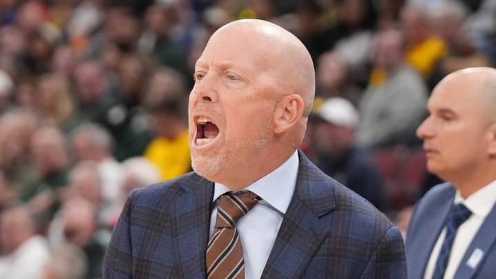 Mar 13, 2026; Chicago, IL, USA; UCLA Bruins head coach Mick Cronin yells at his team in the game against the Michigan State Spartans during the first half at United Center. Mandatory Credit: David Banks-Imagn Images Mar 13, 2026; Chicago, IL, USA; UCLA Bruins head coach Mick Cronin yells at his team in the game against the Michigan State Spartans during the first half at United Center. Mandatory Credit: David Banks-Imagn Images