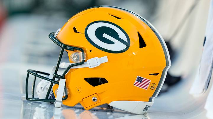 Green Bay Packers helmet; Jeff Hanisch