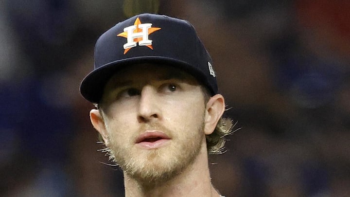 Houston Astros pitcher Josh Hader celebrates after a win against the Miami Marlins on Aug. 5 at loanDepot Park.