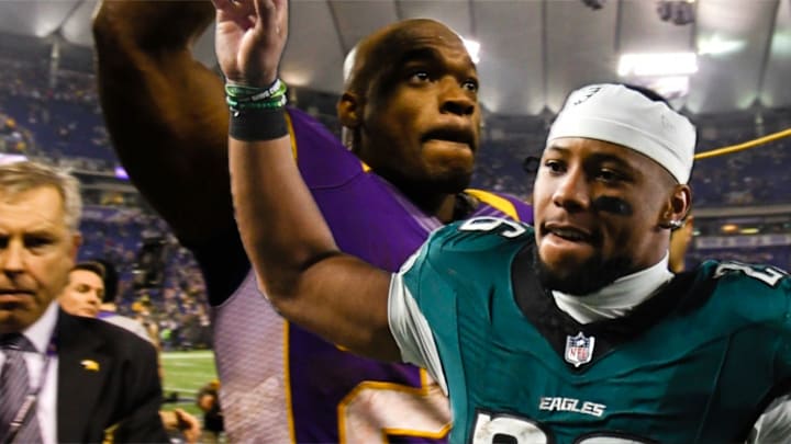 Adrian Peterson and Saquon Barkley Adrian Peterson and Saquon Barkley