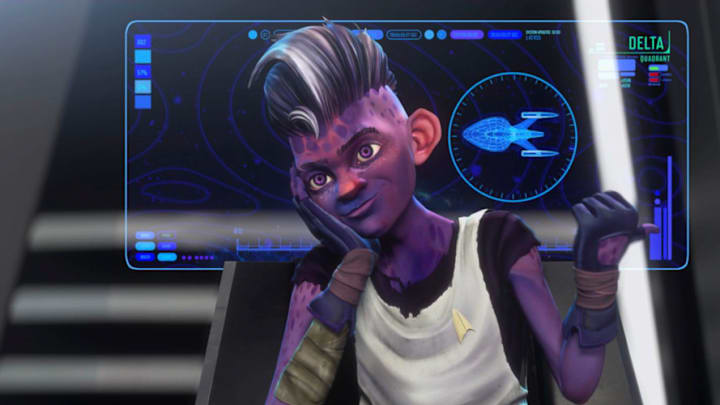 STAR TREK: PRODIGY: Ep#106 -- Brett Gray as Dal in STAR TREK: PRODIGY streaming on Paramount+ Photo: Nickelodeon/Paramount+ ©2021 VIACOM INTERNATIONAL. All Rights Reserved.