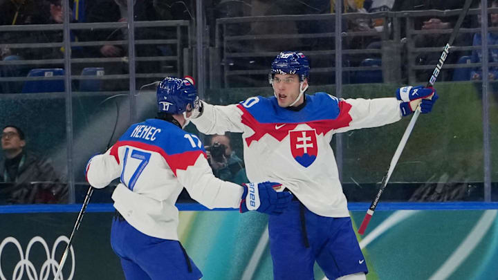 Juraj Slafkovsky and Slovakia face off against Germany for a spot in the semifinals. Juraj Slafkovsky and Slovakia face off against Germany for a spot in the semifinals.