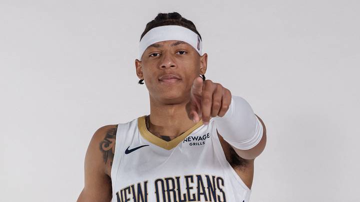 Sep 28, 2026; New Orleans, LA, USA; New Orleans Pelicans guard Jeremiah Fears (0) takes part in media day at Smoothie King Center. Mandatory Credit: Matthew Hinton-Imagn Images Sep 28, 2026; New Orleans, LA, USA; New Orleans Pelicans guard Jeremiah Fears (0) takes part in media day at Smoothie King Center. Mandatory Credit: Matthew Hinton-Imagn Images