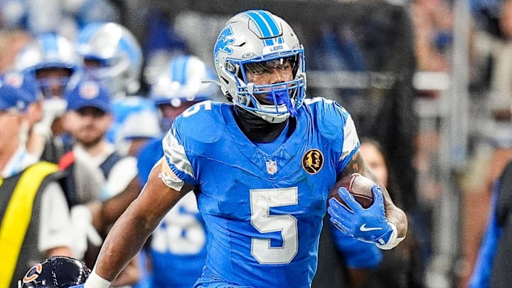Detroit Lions running back David Montgomery (5).
