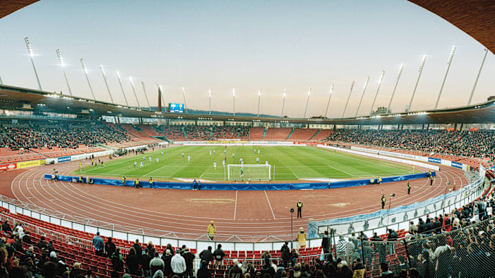 Das Stadion Letzigrund in Zürich Das Stadion Letzigrund in Zürich