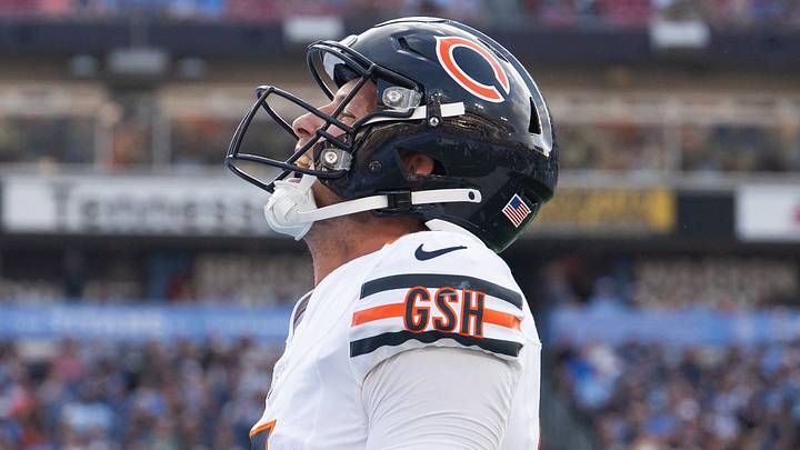 Chicago Bears quarterback Tyson Bagent