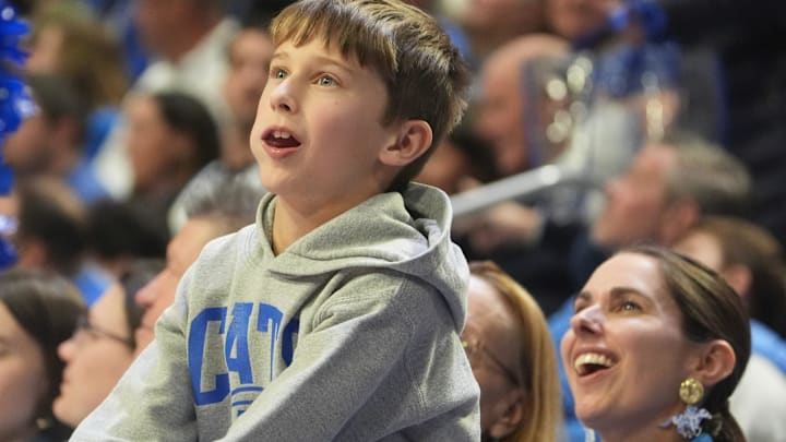 Kentucky fans cheer on the Cats against Oklahoma Wednesday night at Rupp Arena.
Feb. 4, 2026