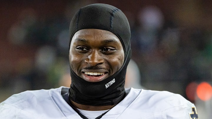 Noitre Dame running back Jeremiyah Love