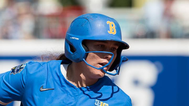 Jun 1, 2025; Oklahoma City, OK, USA; UCLA Bruins utility Megan Grant (43) rounds the bases after hitting a two run home run tying the game in the seventh inning against the Tennessee Lady Volunteers during the NCAA Softball Women's College World Series at Devon Park. Mandatory Credit: Brett Rojo-Imagn Images Jun 1, 2025; Oklahoma City, OK, USA; UCLA Bruins utility Megan Grant (43) rounds the bases after hitting a two run home run tying the game in the seventh inning against the Tennessee Lady Volunteers during the NCAA Softball Women's College World Series at Devon Park. Mandatory Credit: Brett Rojo-Imagn Images