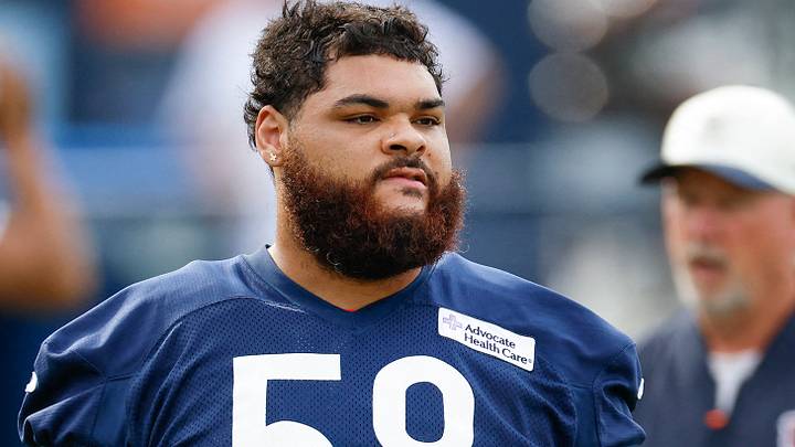 Chicago Bears offensive tackle Darnell Wright 