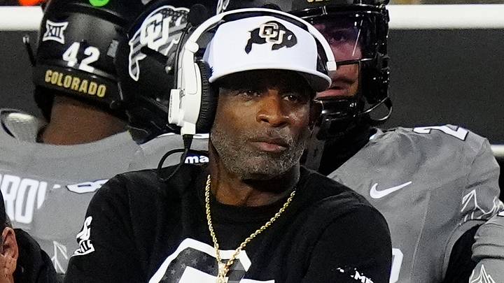 Colorado Buffaloes head coach Deion Sanders on the sidelines in the second quarter against the Arizona Wildcats at Folsom Field. Mandatory Credit: Ron Chenoy-Imagn Images Colorado Buffaloes head coach Deion Sanders on the sidelines in the second quarter against the Arizona Wildcats at Folsom Field. Mandatory Credit: Ron Chenoy-Imagn Images