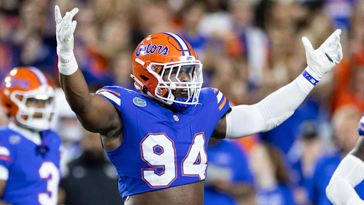 Florida Gators defensive end Tyreak Sapp (94). Florida Gators defensive end Tyreak Sapp (94).
