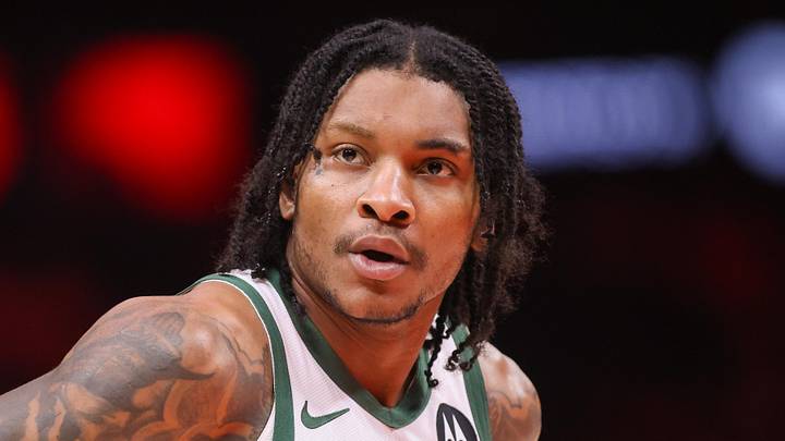 Milwaukee Bucks guard Kevin Porter Jr. (7) before a game against the Atlanta Hawks at State Farm Arena on Mar 14, 2026.