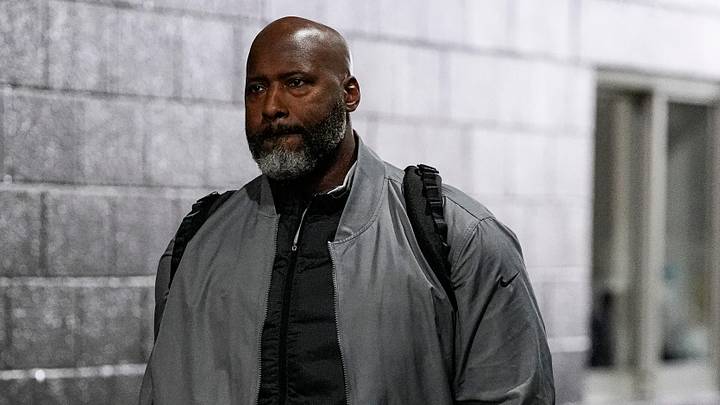 Detroit Lions general manager Brad Holmes arrives at Northwest Stadium before the win against the Commanders
