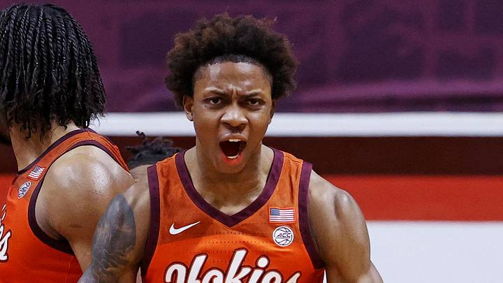 Virginia Tech Hokies forward Tobi Lawal (1)