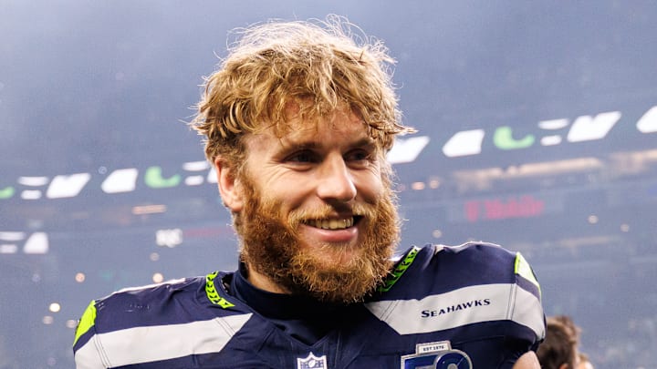 Seattle Seahawks wide receiver Cooper Kupp smiles