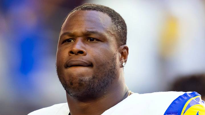 Washington Commanders offensive tackle D.J. Humphries