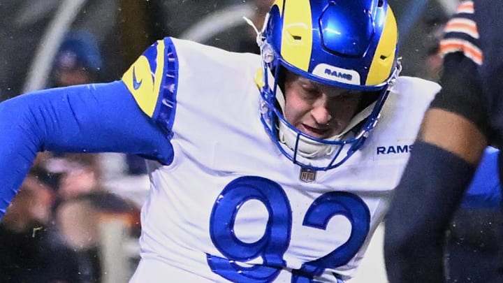 Los Angeles Rams placekicker Harrison Mevis (92. Mandatory Credit: Matt Marton-Imagn Images Los Angeles Rams placekicker Harrison Mevis (92. Mandatory Credit: Matt Marton-Imagn Images