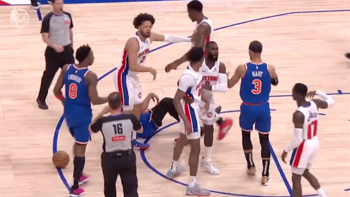 Cade Cunningham saves a technical foul