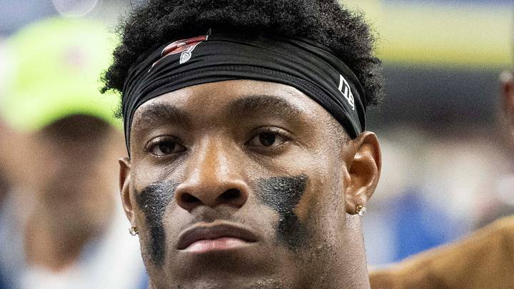 Former Tampa Bay Buccaneers safety Christian Izien (29) walks off the field after the game against the Indianapolis Colts 