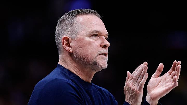 Mar 14, 2025; Denver, Colorado, USA; Denver Nuggets head coach Michael Malone in the second quarter against the Los Angeles Lakers at Ball Arena. Mandatory Credit: Isaiah J. Downing-Imagn Images Mar 14, 2025; Denver, Colorado, USA; Denver Nuggets head coach Michael Malone in the second quarter against the Los Angeles Lakers at Ball Arena. Mandatory Credit: Isaiah J. Downing-Imagn Images