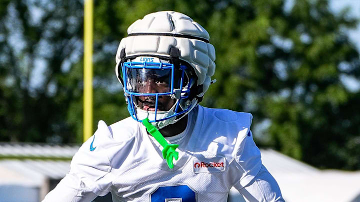 Detroit Lions cornerback Terrion Arnold (6). Detroit Lions cornerback Terrion Arnold (6).