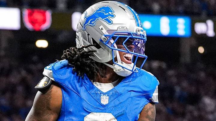 Detroit Lions running back Jahmyr Gibbs (0). Detroit Lions running back Jahmyr Gibbs (0).
