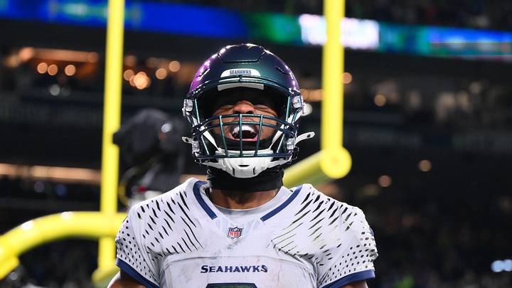 Dec 18, 2025; Seattle, Washington, USA; Seattle Seahawks running back Kenneth Walker III (9) celebrates after scoring a touchdown against the Los Angeles Rams in the second half at Lumen Field. Mandatory Credit: Steven Bisig-Imagn Images Dec 18, 2025; Seattle, Washington, USA; Seattle Seahawks running back Kenneth Walker III (9) celebrates after scoring a touchdown against the Los Angeles Rams in the second half at Lumen Field. Mandatory Credit: Steven Bisig-Imagn Images
